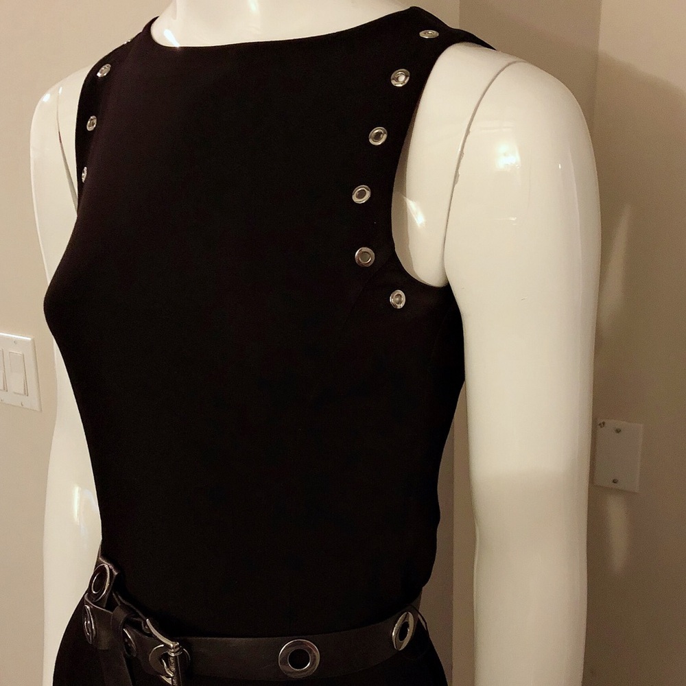 Michael Kors Black with Silver Grommets Maxi